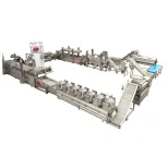 Venta caliente papas fritas línea de producción freidora con intercambiador de calor - Máquina de freír - foodmachtech