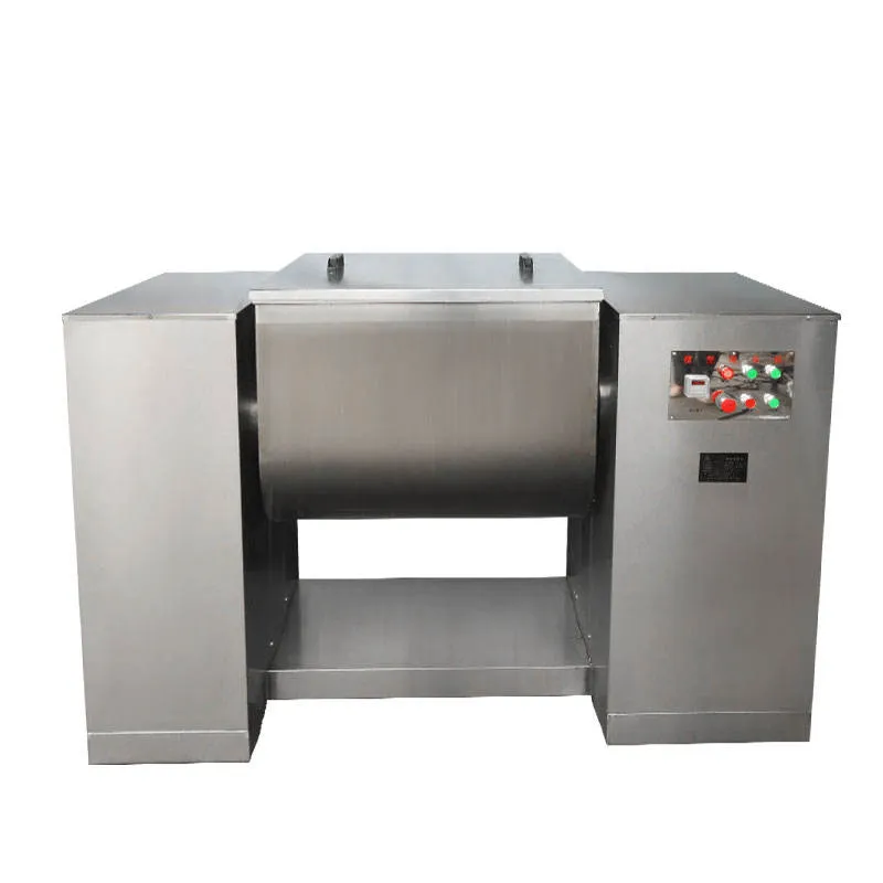Mélangeur de décharge automatique inclinable automatique en forme de U de catégorie comestible 100L 200L 500L Décharge électrique horizontale de moteur servo - Mélangeur - foodmachtech