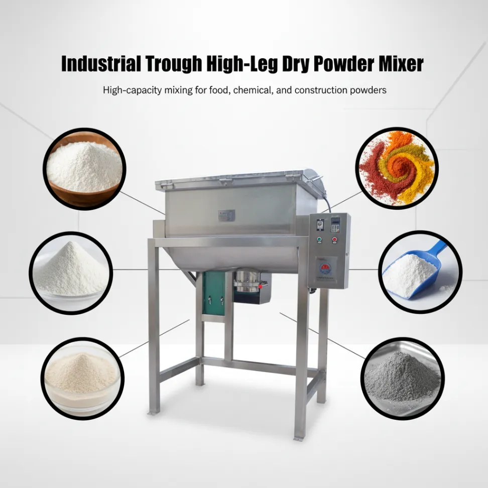 Sorgente per la vendita in fabbrica Mixer per trogolo a telaio alto 500lts 1000L miscelatore a nastro a forma di U - Miscelatore - foodmachtech