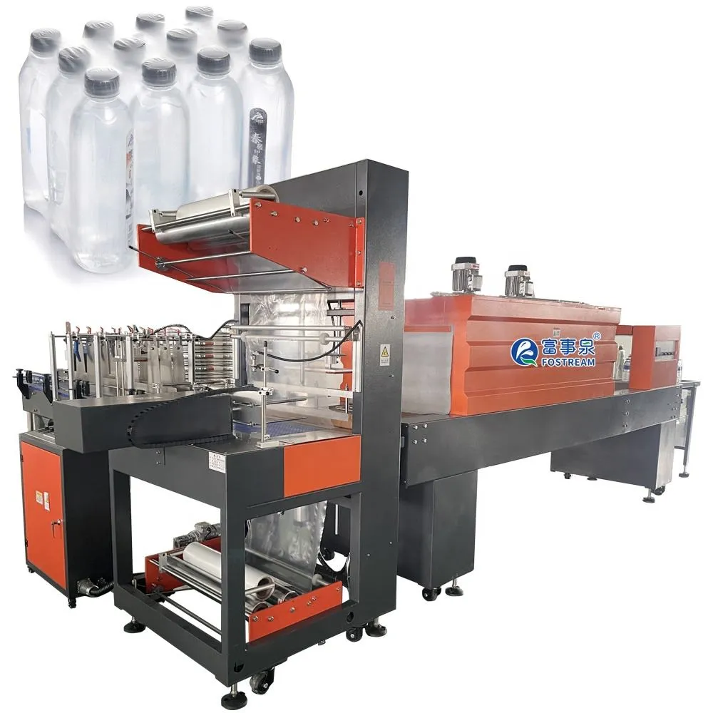 Full Automatic Plastic PE Film Thermal Hot Heat Tunnel Shrink Wrapping Packing Machine - Máquina de Embalagem por Termoencolhimento - foodmachtech