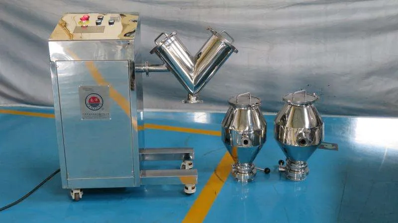 Mezclador de laboratorio de buen precio Mini V mezclador de mezcla de polvo - Mezclador - foodmachtech
