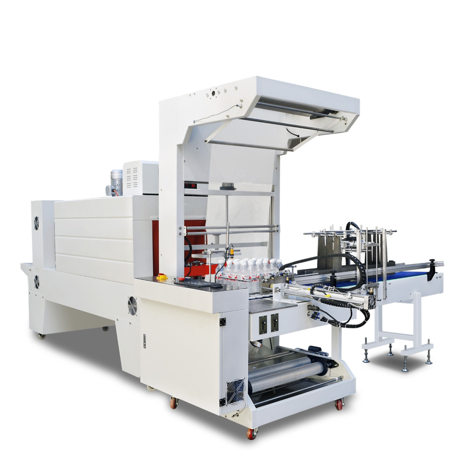 Thermal Shrinking and Sleeve Packaging Machinery 24 Bottles PE Plastic Bottled