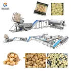 Thiết bị rửa rau củ Máy khử trùng rửa sạch phân loại rau xanh lá bí Long An - Máy phân loại theo trọng lượng - foodmachtech