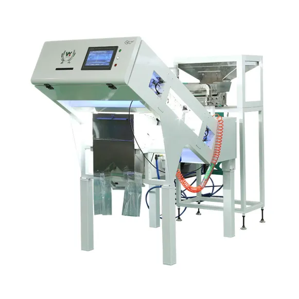 WYCS1-64 Wenyao Mini Slow Speed Belt CCD Color Sorter Coffee Cherry Beans Olive Color Sorting Machine