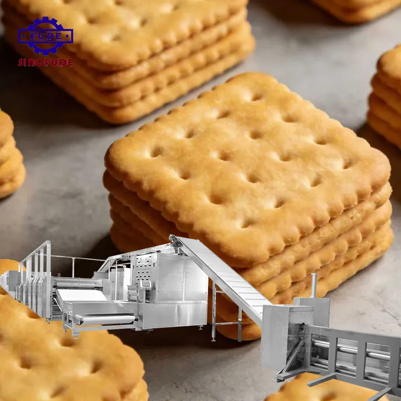 Línea de producción de galletas suaves de galleta multifuncional Máquina de fabricación de galletas altamente recomendada - Extrusora de galletas - foodmachtech