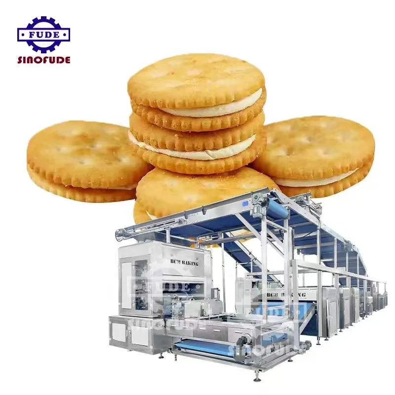 Línea de producción avanzada de galletas Máquina de hacer galletas sándwich - Extrusora de galletas - foodmachtech