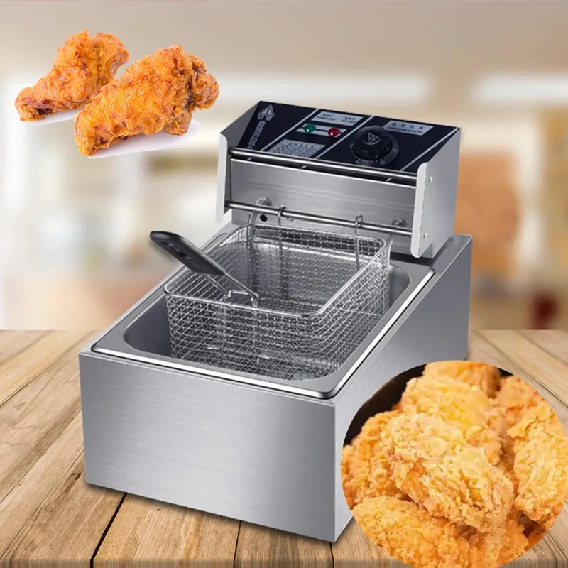 Large Capacity Electric Fryer Fried String Engine Fryer Intelligent Digital Display  - Deep Fryer - foodmachtech