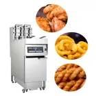 Elevador automático da cesta Fritadeira Fritadeira frita frango frito batatas fritas - Fritadeira Profunda - foodmachtech
