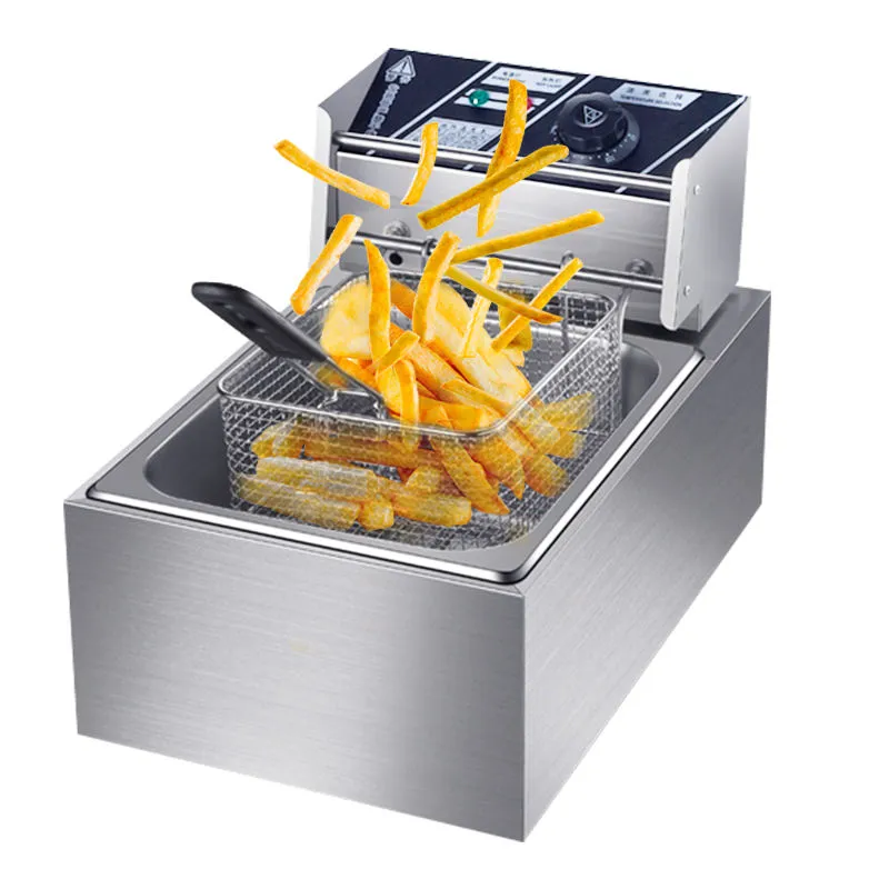 Large Capacity Electric Fryer Fried String Engine Fryer Intelligent Digital Display  - Deep Fryer - foodmachtech