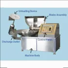 Picador LC-6X completamente automático de alta potencia comercial de la carne 120L y de la verdura - Cortador de tazón - foodmachtech