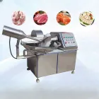 Picador LC-6X completamente automático de alta potencia comercial de la carne 120L y de la verdura - Cortador de tazón - foodmachtech