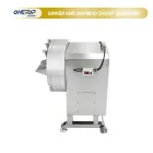 La cortadora de brotes de jengibre y bambú HY-822 es fácil de operar, atractiva y asequible, hecha de acero inoxidable 304 - Julienne Máquina de corte - foodmachtech