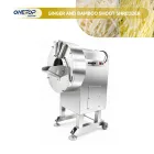La cortadora de brotes de jengibre y bambú HY-822 es fácil de operar, atractiva y asequible, hecha de acero inoxidable 304 - Julienne Máquina de corte - foodmachtech