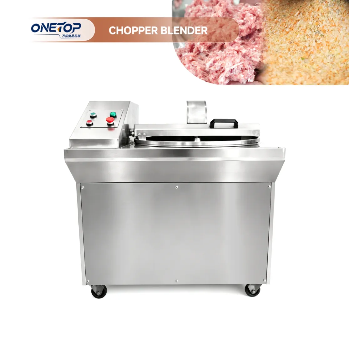 Chopper de acero inoxidable totalmente automático de alta calidad a un precio asequible - Cortador de tazón - foodmachtech