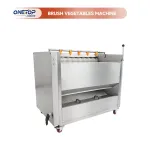 Máy lột lông bằng thép không gỉ Tự động hoàn toàn để rửa và gọt vỏ trái cây và rau quả như khoai tây - Máy lột vỏ - foodmachtech