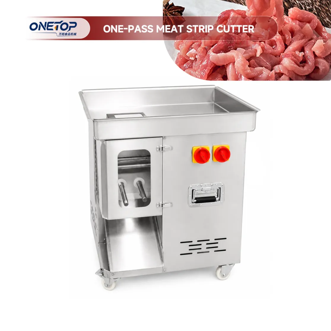 Trituradora de una pasada completamente automática de alta calidad para la carne - Trituradora - foodmachtech