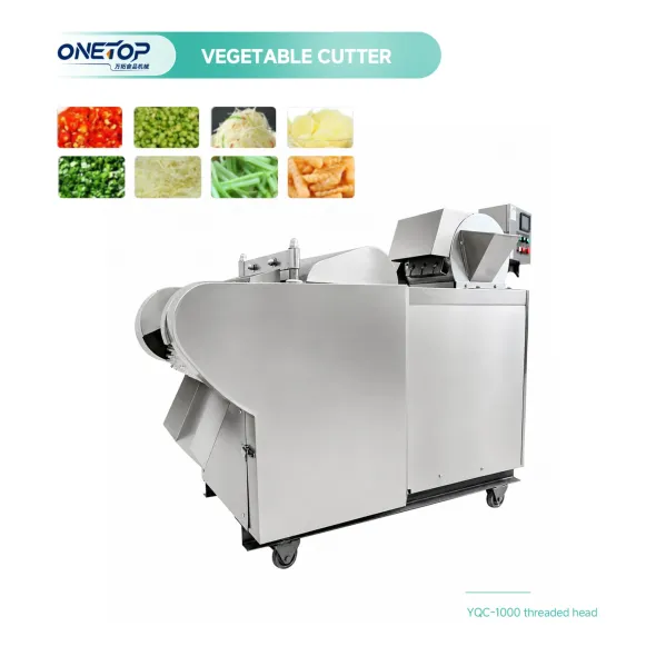 Máy cắt rau củ YQC-1000 tự động hoàn toàn dễ sử dụng và phù hợp với tất cả các loại rễ, thân và rau lá
