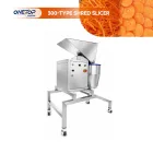 Slicer e triturador de aço inoxidável totalmente automático tipo 300 - Máquina corte Julienne - foodmachtech