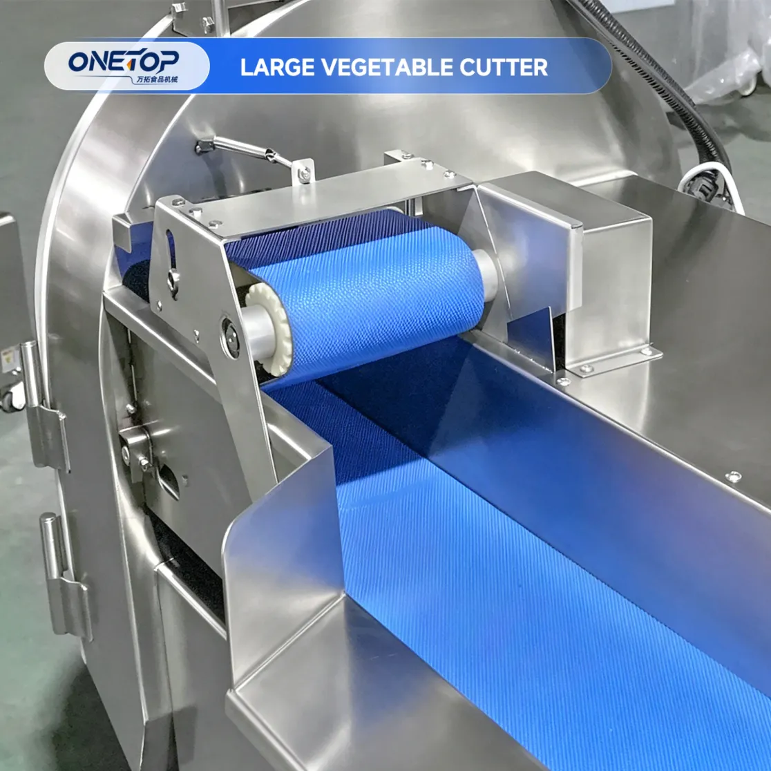 La cortadora de verduras de hoja grande YQC-806 totalmente automática se utiliza para cortar verduras y melones - Cortador de verduras - foodmachtech