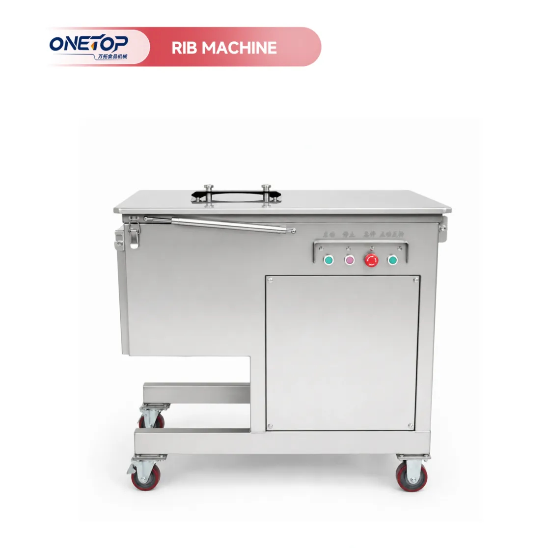 La cortadora completamente automática de la costilla es conveniente para cortar los huesos como la carne de vaca en secciones - Máquina de corte de cubo de carne - foodmachtech