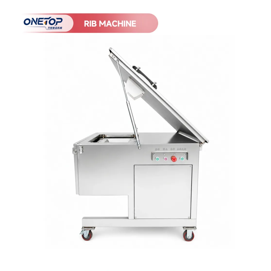 La cortadora completamente automática de la costilla es conveniente para cortar los huesos como la carne de vaca en secciones - Máquina de corte de cubo de carne - foodmachtech