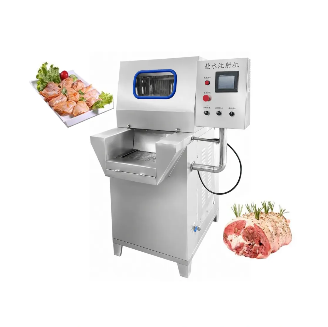 معدات حقن محلول ملحي أوتوماتيكية لتجهيز لحم الخنزير/الدجاج - ماكينة الحقن الملحية - foodmachtech