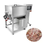 Mezclador de llenado completamente automático de llenado de dumpling comercial de doble eje máquina de mezcla de acero inoxidable mezclador de llenado de cocina central - Mezclador de relleno de carne - foodmachtech