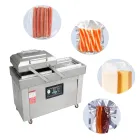 Máquina de envasado al vacío comercial automática grande seco y húmedo de doble uso máquina de envasado por compresión sellador al vacío - Máquina de preenfriamiento al vacío - foodmachtech