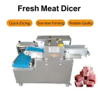 Máquina de corte de cerdo estofado comercial de un paso cortador de tira de carne fresca máquina de cubicación de vientre de cerdo equipo de división de tira de cerdo - Máquina de corte de cubo de carne - foodmachtech