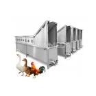 Equipo de escaldado de recirculación tipo spray (escaldador) para sacrificar pollos, patos y gansos en línea de ensamblaje de gran volumen - Máquina de escaldado de aves de corral - foodmachtech