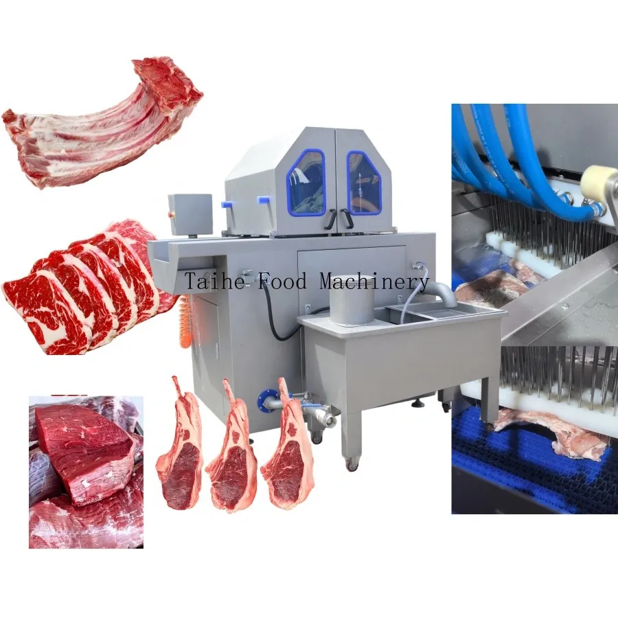 肉塩注入機空気圧式塩水注入機ビーフチキン用自動 - 生理食塩水注入机械 - foodmachtech