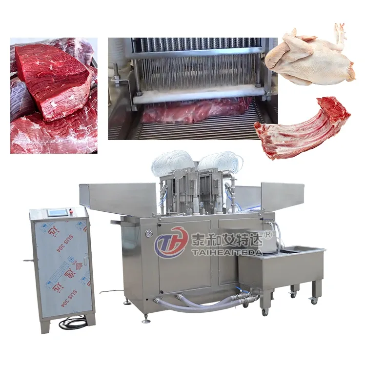 Inyector salino de la máquina de la inyección/de la salmuera de las aves de corral/inyector salinos del agua - Máquina de inyección salina - foodmachtech