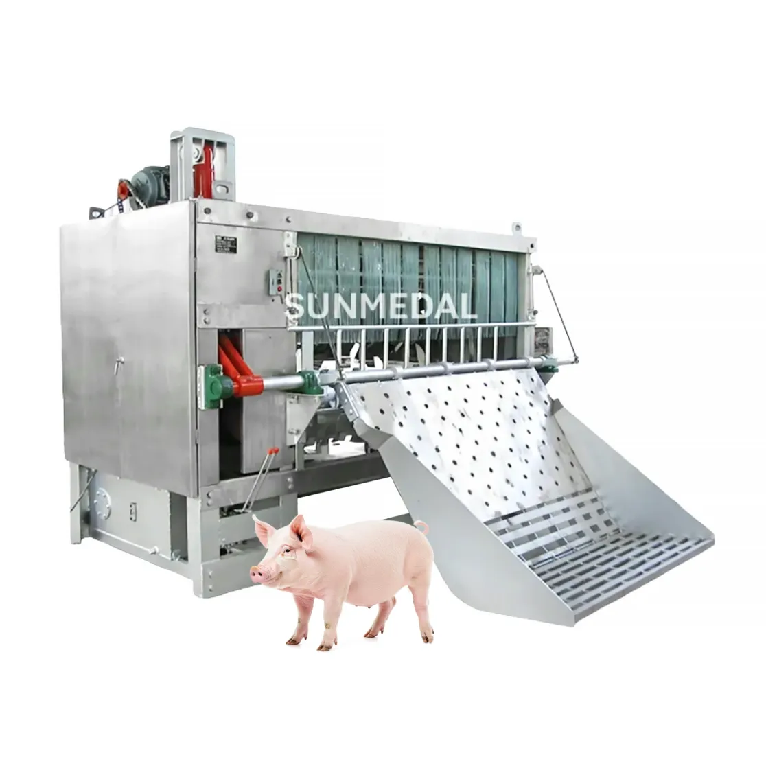 A máquina dehaying espiral é apropriada para o uso em operações do abate do porco - Máquina remoção cabelo porco - foodmachtech