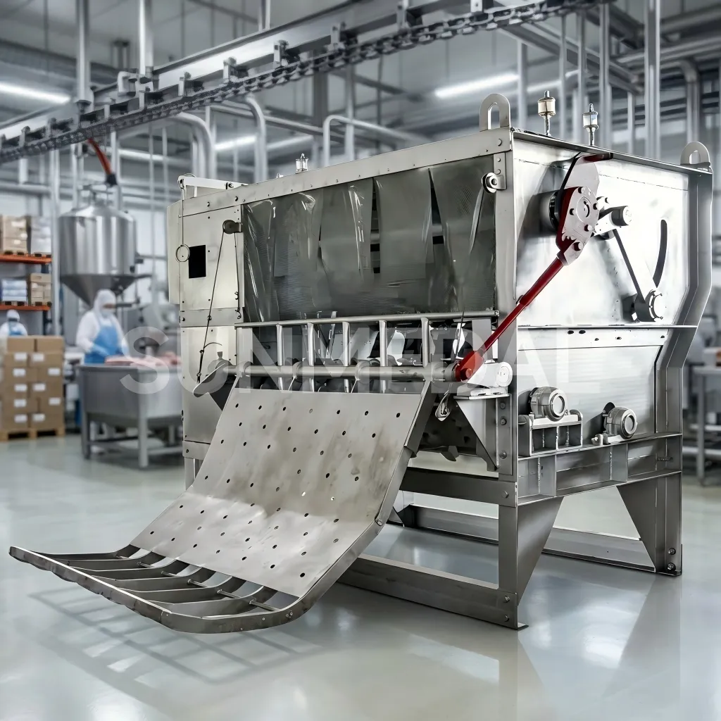 A máquina dehaying espiral é apropriada para o uso em operações do abate do porco - Máquina remoção cabelo porco - foodmachtech