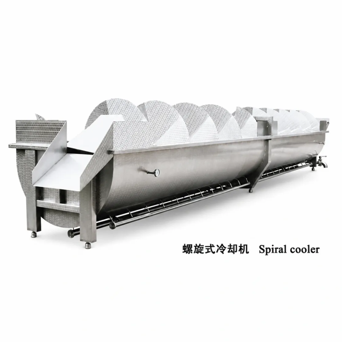 Enfriador previo del espiral del pollo de LQJ/B - Plataforma de descarga - foodmachtech