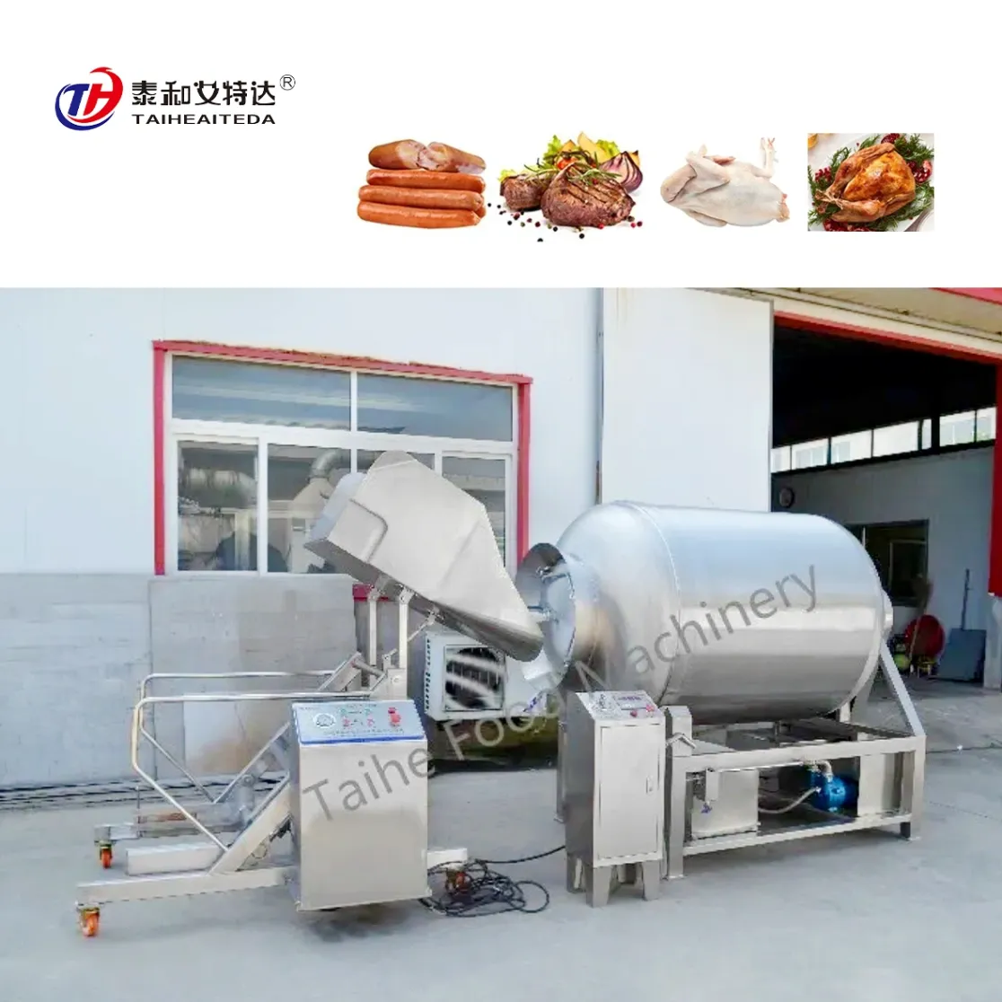 Industrial Vacuum Rolling Tumbler Machine Commercial Meat Marinade Tumbler For Sausage Ham - Tumbler - foodmachtech