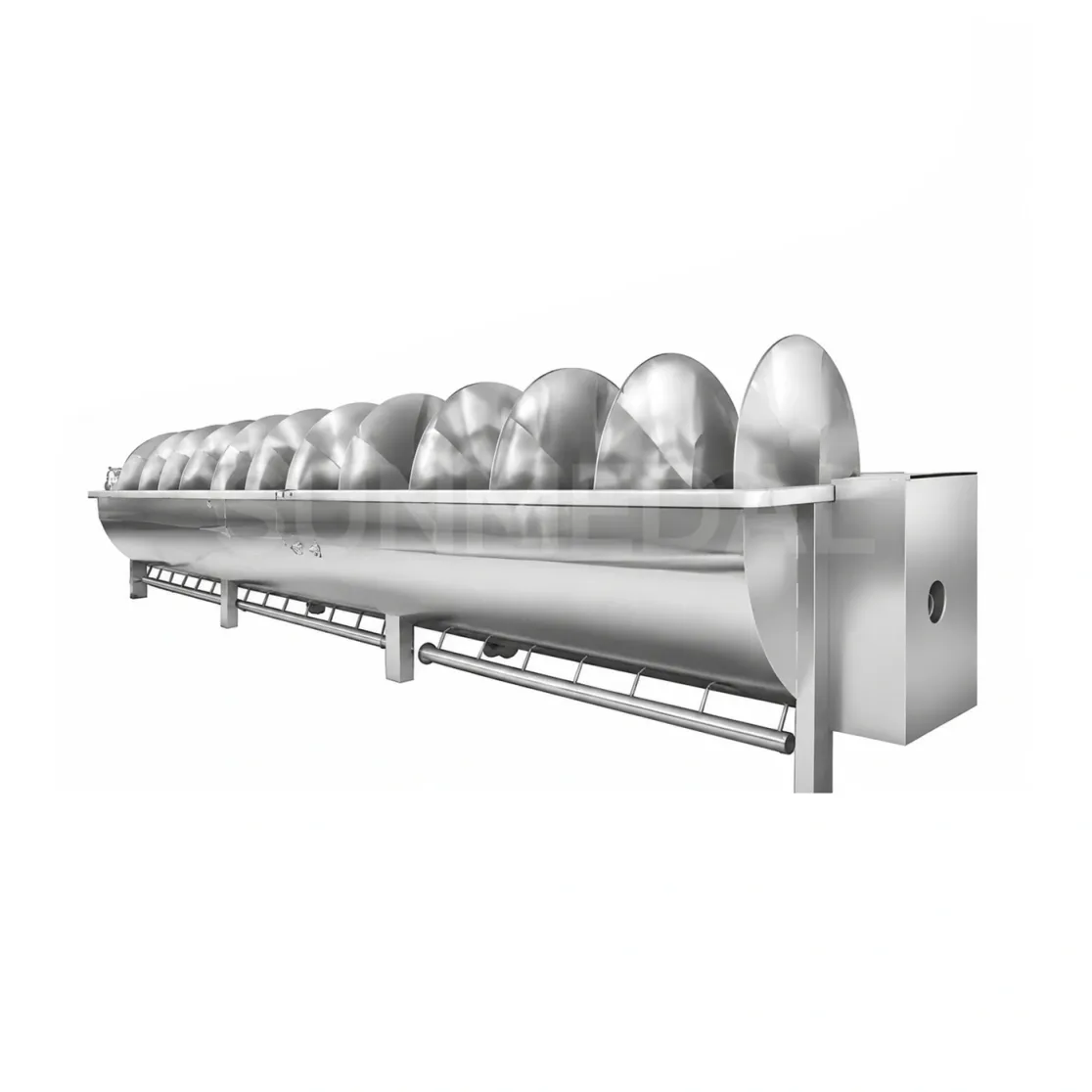 LQJ/A frango precooler espiral - Plataforma descarga - foodmachtech