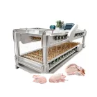La máquina de desplumado horizontal de cama plana P/WTJ-900 es adecuada para desplumar pollos y patos sacrificados - Máquina de desplumado de aves de corral - foodmachtech