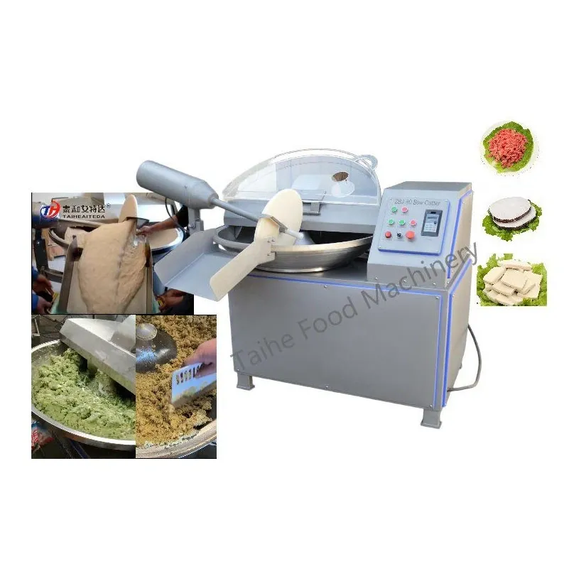 Lote de la operación automática 70kg del cuenco de la mezcladora 80L del corte de la carne multifuncional comercial de la categoría alimenticia del acero inoxidable 304 - Cortador de tazón - foodmachtech