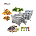 Equipo de limpieza de mariscos y pescado Máquina de limpieza de burbujas de frutas y verduras - Máquina de limpieza - foodmachtech