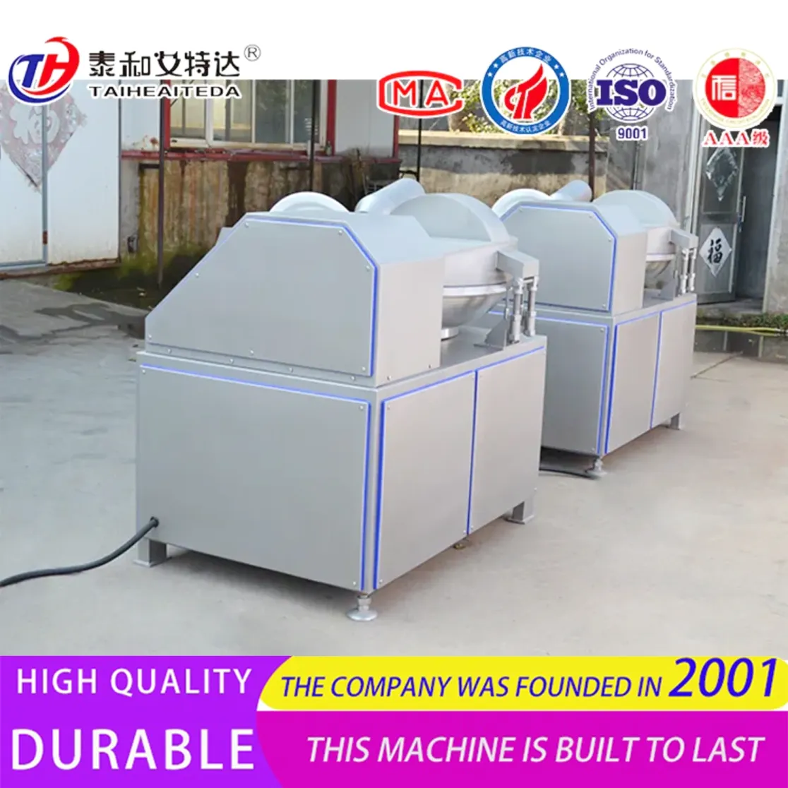 Lote de la operación automática 70kg del cuenco de la mezcladora 80L del corte de la carne multifuncional comercial de la categoría alimenticia del acero inoxidable 304 - Cortador de tazón - foodmachtech