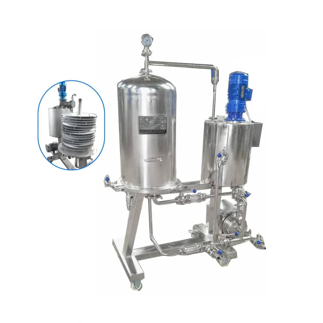 Filtres à plaques à diatomées semi-automatiques en acier inoxydable disponibles dans le commerce - Équipement de filtration - foodmachtech