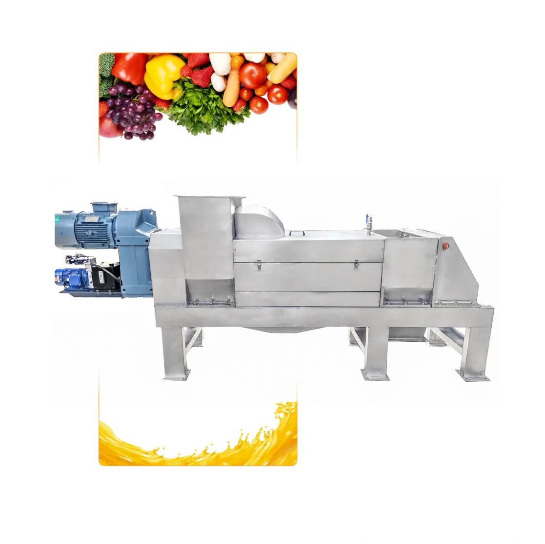 Prensa espiral comercial del acero inoxidable - Prensa de uva - foodmachtech