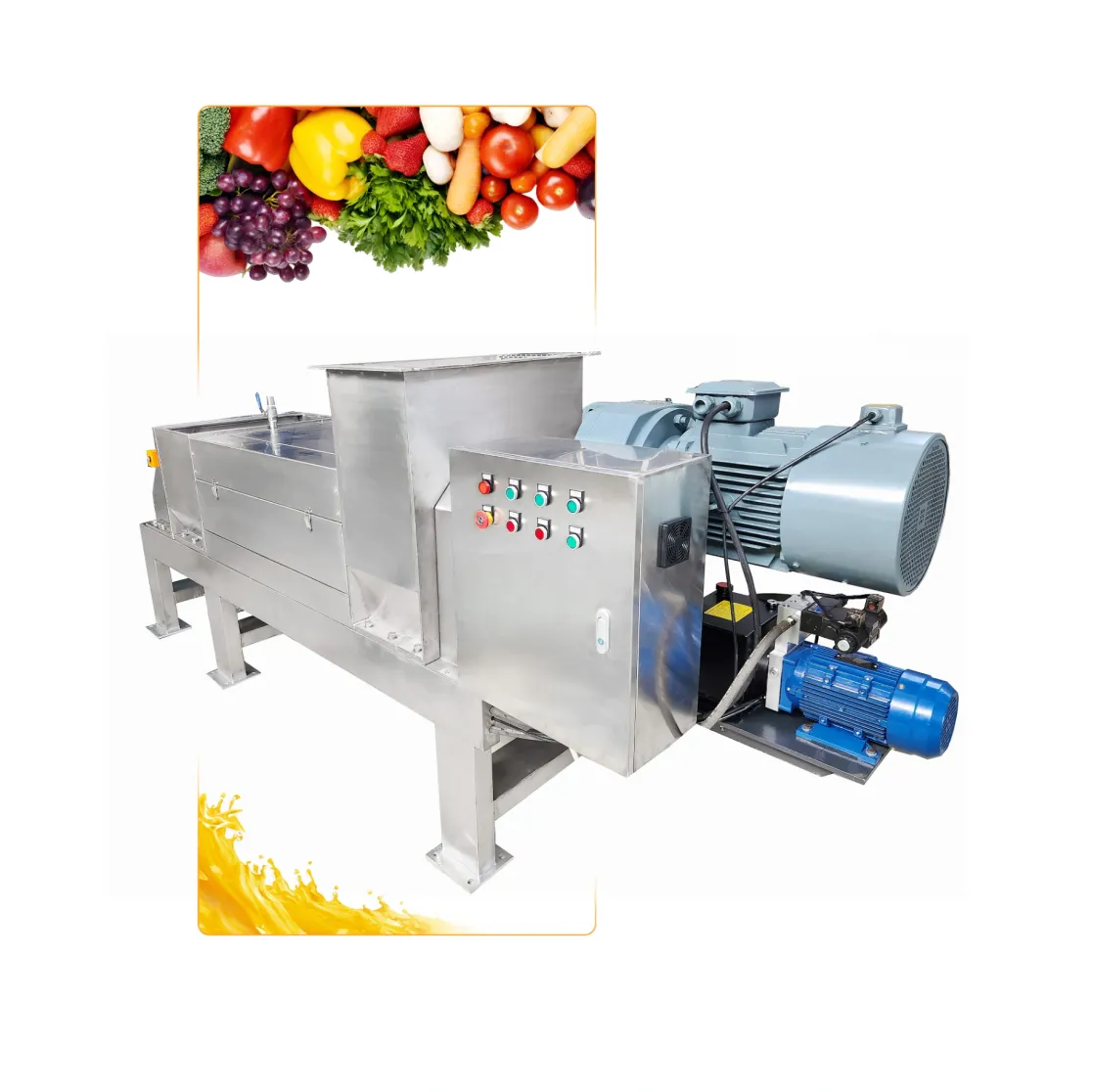 Prensa espiral comercial del acero inoxidable - Prensa de uva - foodmachtech