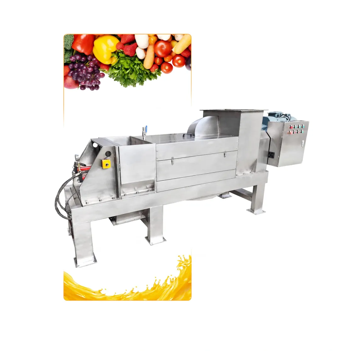 Prensa espiral comercial del acero inoxidable - Prensa de uva - foodmachtech