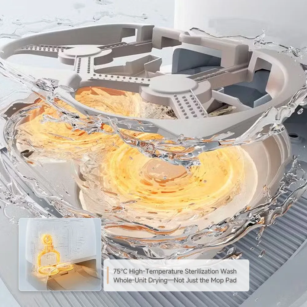 Pro Robot Aspirador, 18500Pa Potente Succión, Anti-Enredo, Limpieza de Fregona de Alta Temperatura - Carro de cocina - foodmachtech