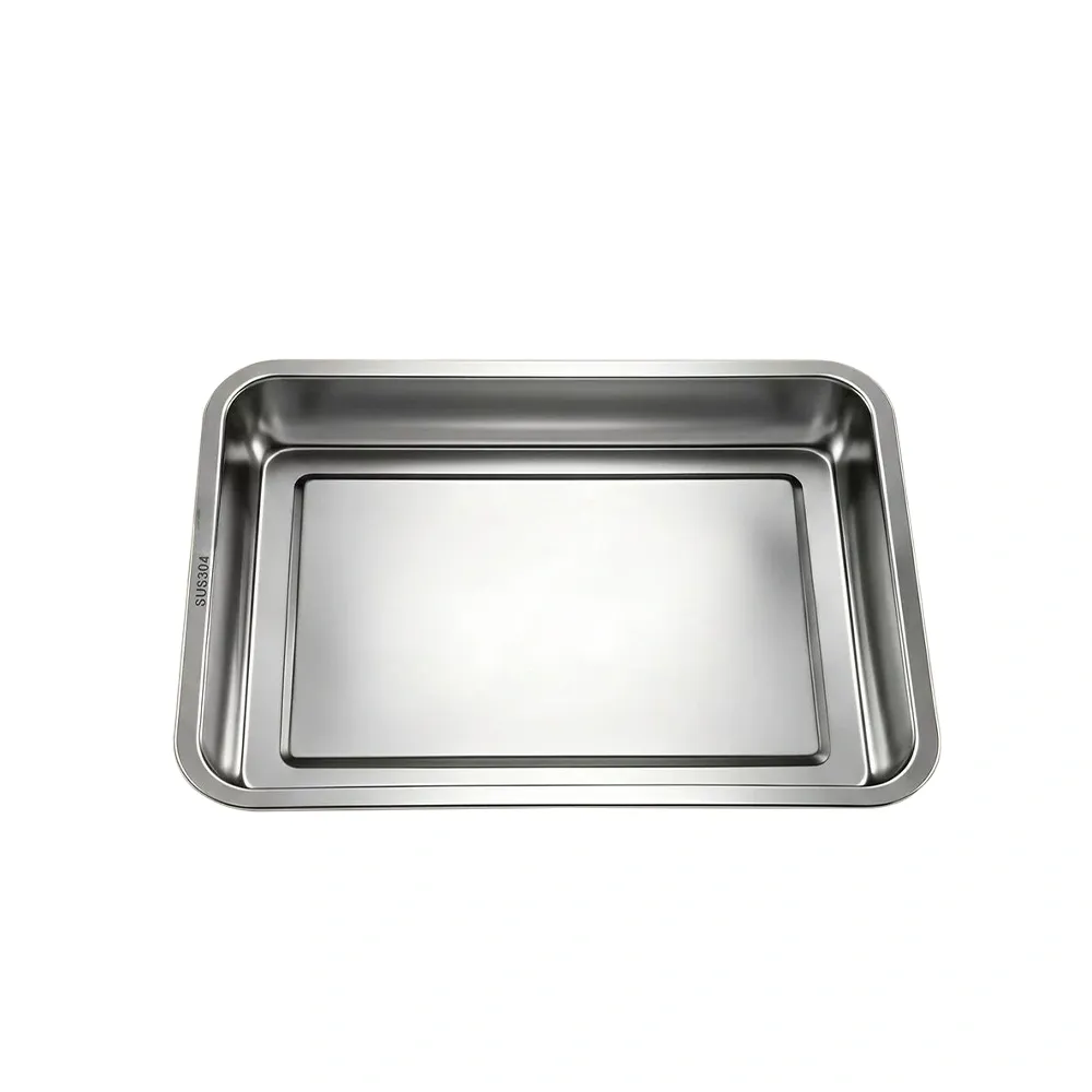 Plato de cena espesado rectangular del acero inoxidable 304 para la fruta, sushi, bandeja del café de los postres - Vajilla - foodmachtech