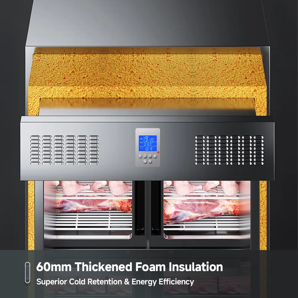 Congelador de doble puerta impulsado por inversor - Almacenamiento en frío de frutas y verduras - foodmachtech