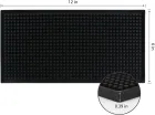 Estera de barra negra pequeña para la estera de derrame de la barra casera para la cocina del camarero del cóctel, mantiene su superficie de la barra limpia y seca - Vajilla - foodmachtech