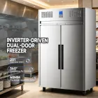 Congelador de doble puerta impulsado por inversor - Almacenamiento en frío de frutas y verduras - foodmachtech